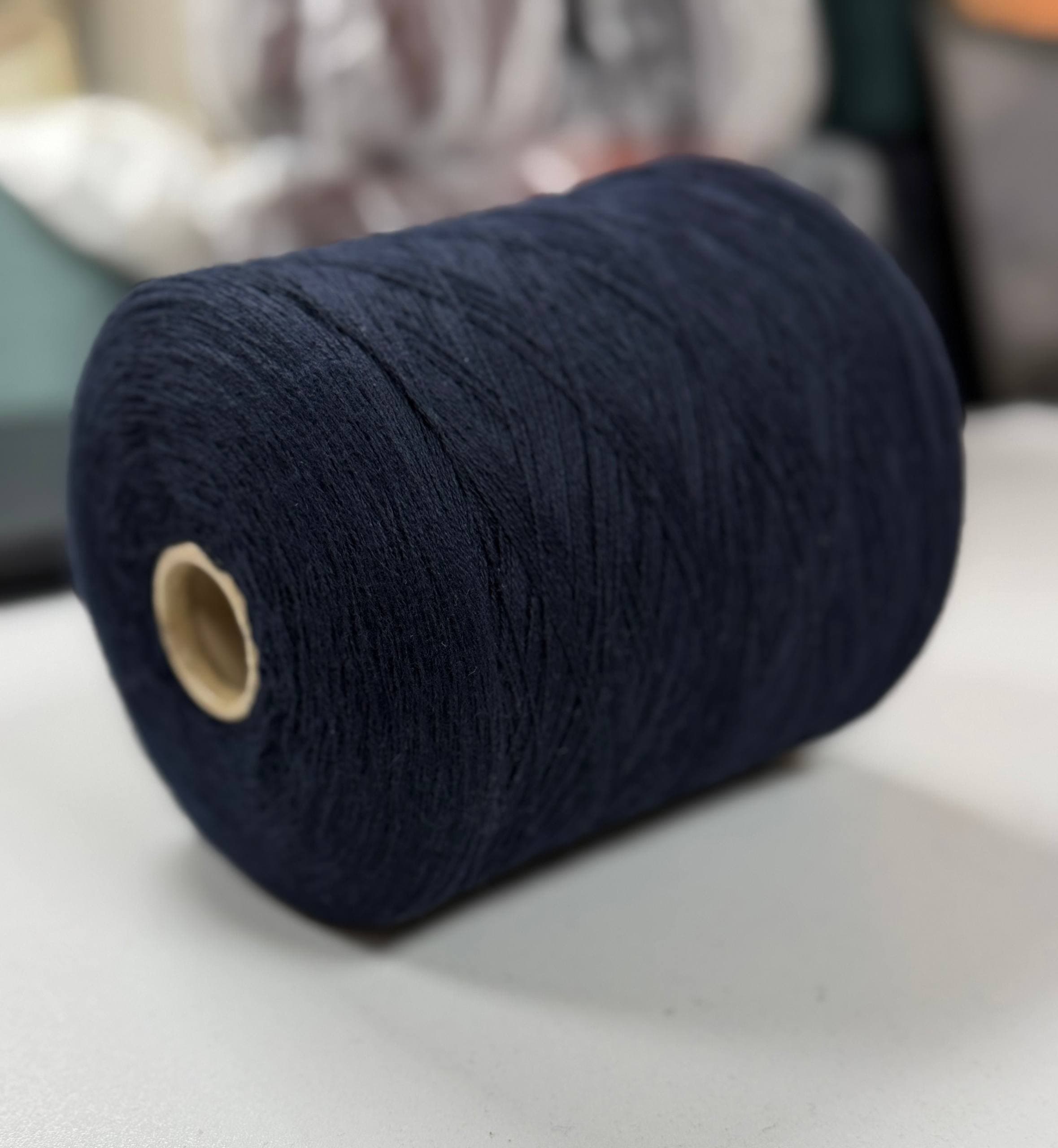 Loro Piana Baby Cashmere Тёмно-синий Кашемир Кардная пряжа Winter