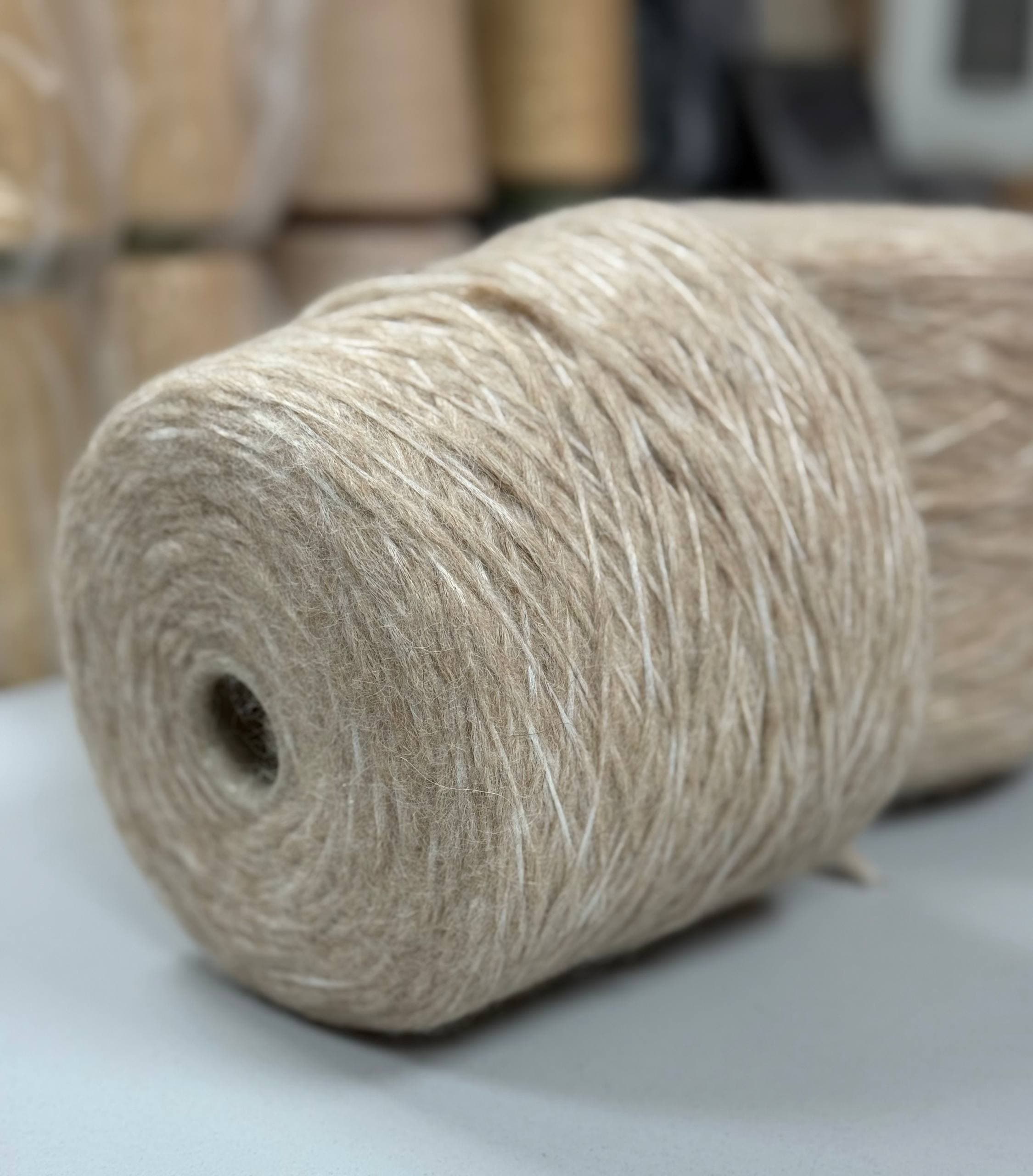 Industria Italiana Filati Bob Eco Бежевый Cotton Boucle Winter (копия)