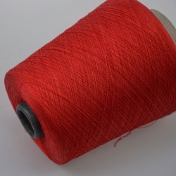 Zegna Baruffa Пряжа на бобинах Kyoto материал хлопок+шелк цвет  красный