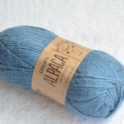 Drops Моточная пряжа Alpaca материал альпака  голубой джинс 6309